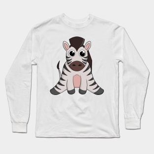 Beautiful little zebra Long Sleeve T-Shirt